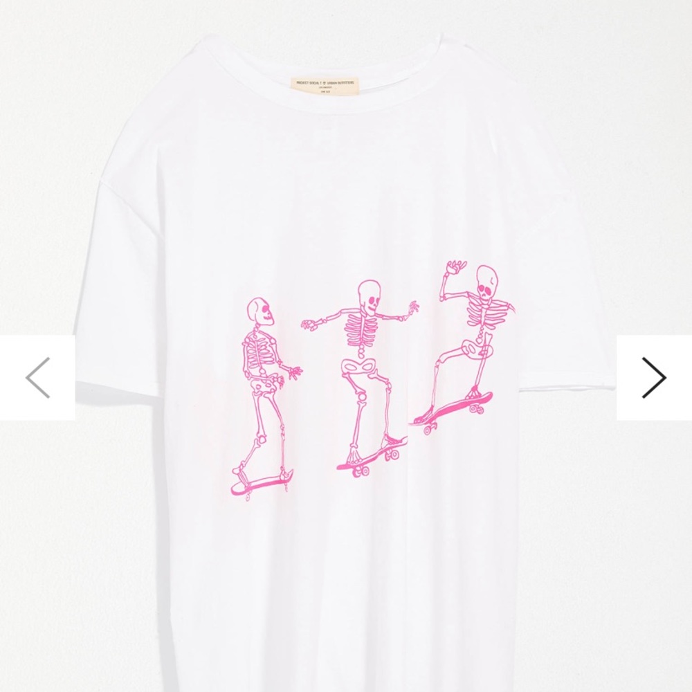 UO Project Social T Skateboard Skeletons Tee